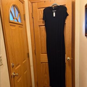 Boohoo Classic Black Maxi Dress